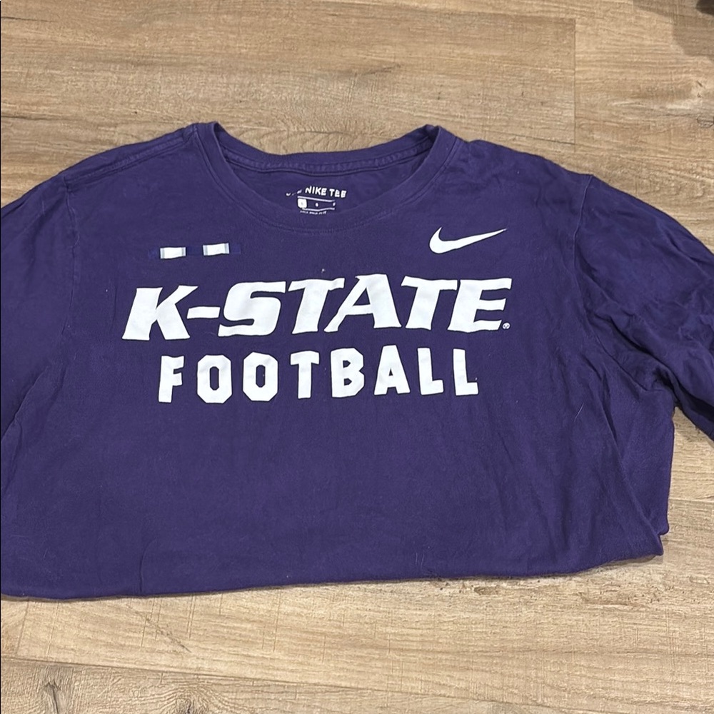 Nike K-State Football Purple T-Shirt